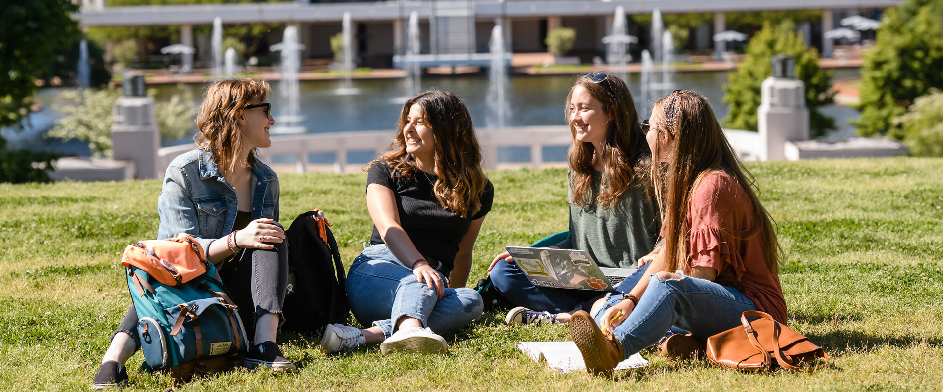 students-on-lawn